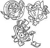 Coloring page Money Masters