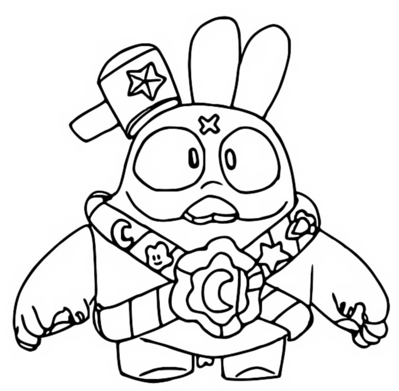 Coloring page Moon Bunny Squeak