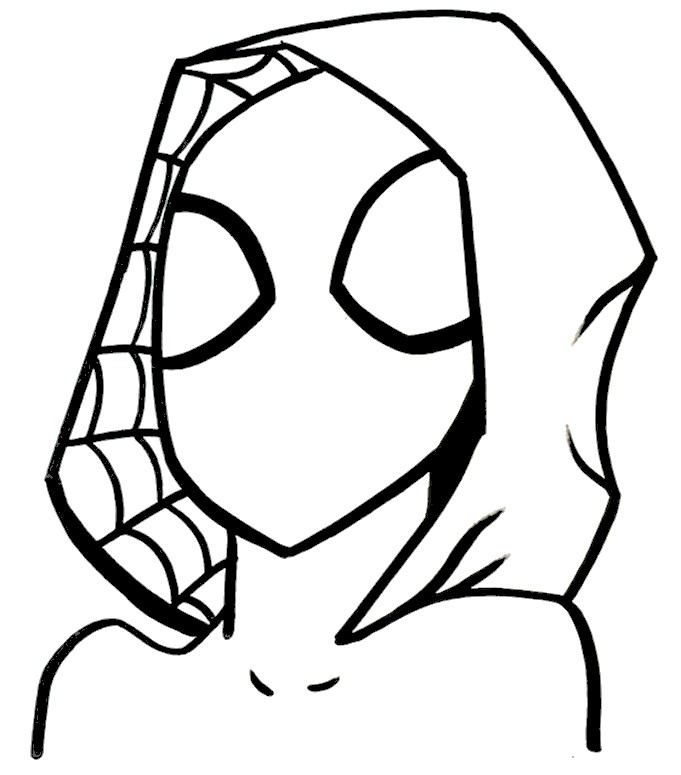 Dibujo para colorear Spider-Gwen