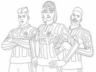 Coloring page Fortnite Football Club