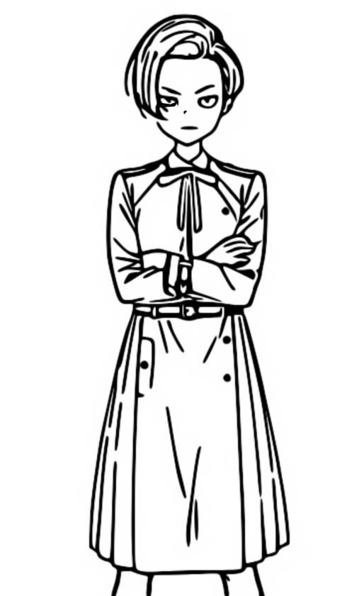 Coloring page Fuki Harukawa