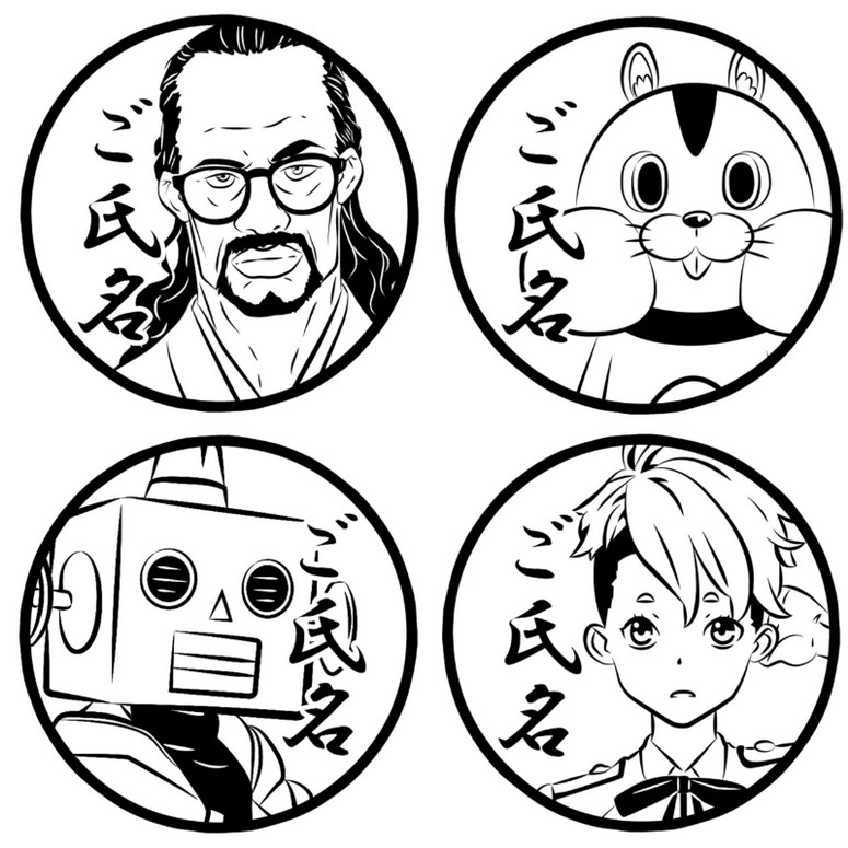 Dibujo para colorear Mika & Robota & Sakura Otome - Lycoris Recoil