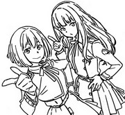 Disegno da colorare Chisato Nishikigi & Takina Inoue