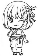 Disegno da colorare Chisato Nishikigi