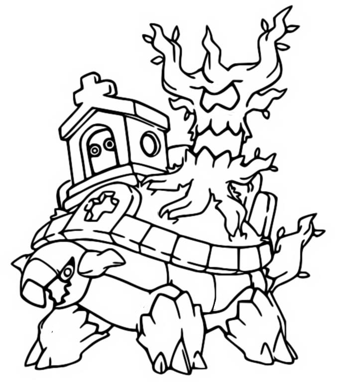 Desenho para colorir Torterra