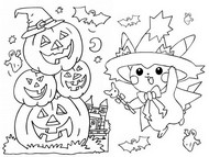 Coloring page Pikachu Witch