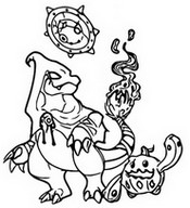 Coloring page Charmeleon