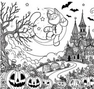Väritettävä sivu - Catnap - Poppy Playtime Halloween