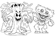 Coloring page Huggy Wuggy