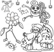 Coloring page Daisy & Mommy Long Legs
