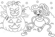 Coloring page Mommy Long Legs