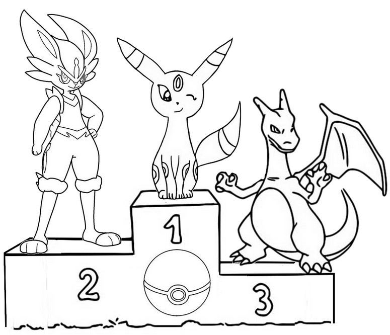 Fargelegging Tegninger Umbreon - Cinderace - Charizard - Populær Pokémon