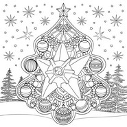 Printable coloring - Staryu - Pokémon - Christmas