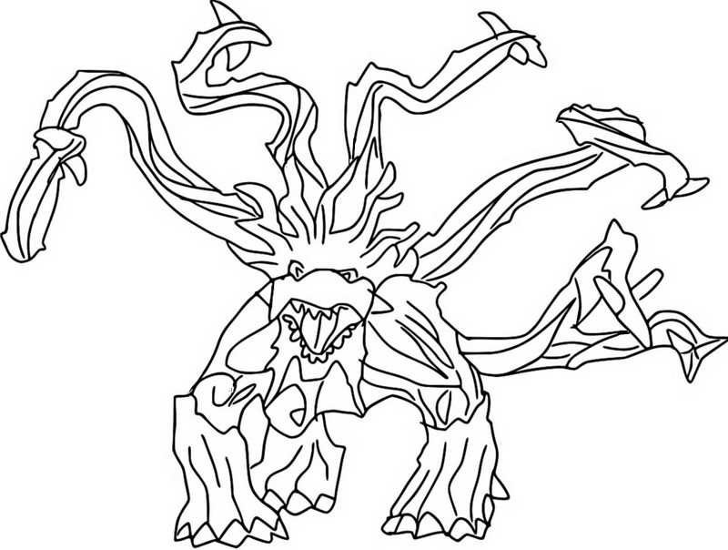 Dibujo para colorear Eldrador Creatures : El monstruo de la jungla 1