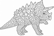 Coloring page Steintriceratops