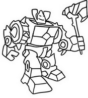 Desenho para colorir Mini Creatures - Robot de lava