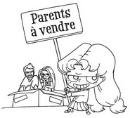 Coloriage Parents à vendre