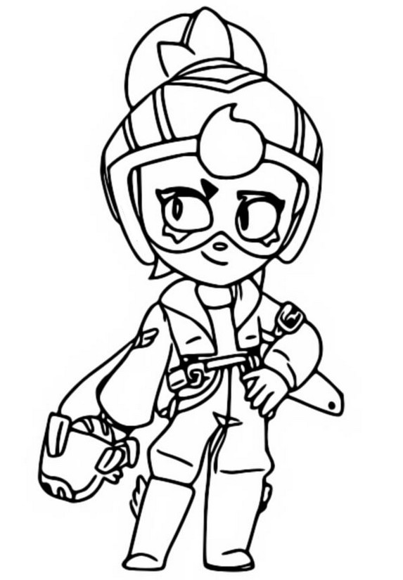 Desenho para colorir Janet G-Force