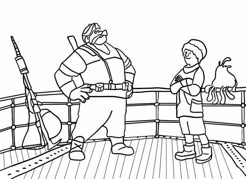 Coloring page Ethan & Jaeger