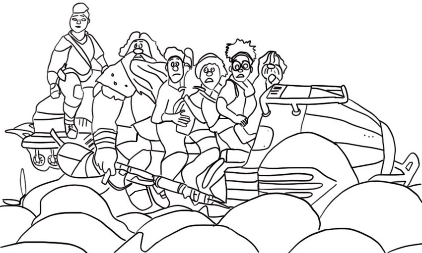 Coloring page The team