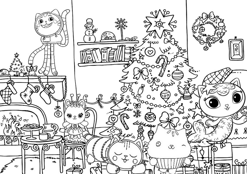 Desenhos simples para colorir de Natal para imprimir e colorir - Natal -  Coloring Pages for Adults