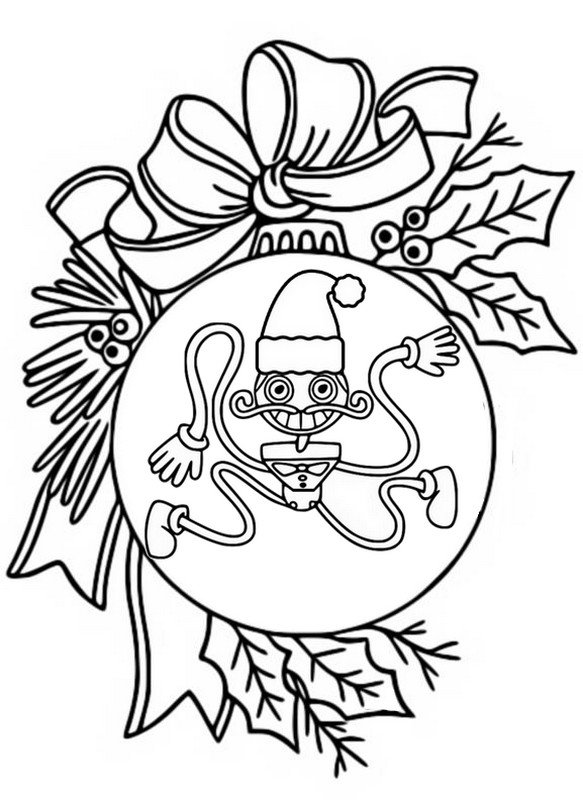 Desenhos para colorir Poppy Playtime - Natal