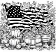 Malvorlagen Flagge der Vereinigten Staaten von Amerika