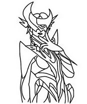 Coloring page Selene