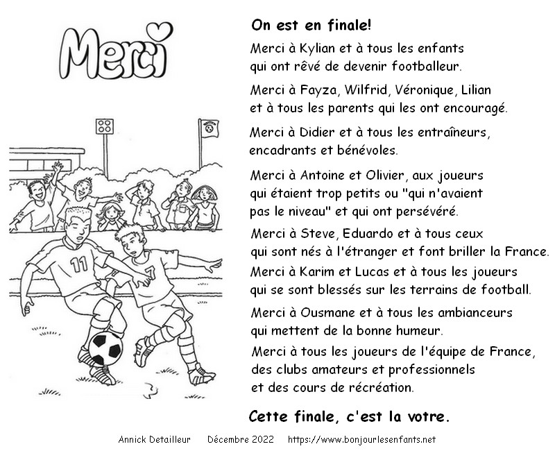 Coloring page Merci!