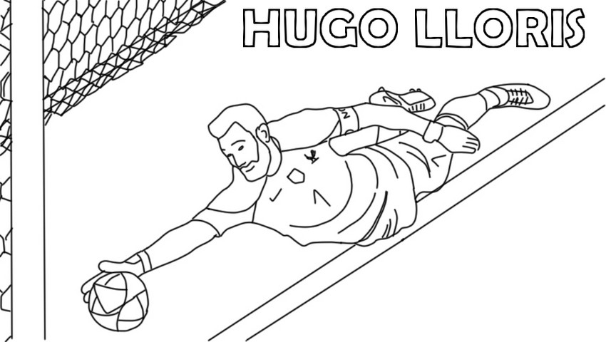 Disegno da colorare Hugo Lloris