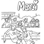 Coloring page Merci!