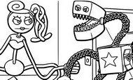 Coloring page Project Playtime : Boxy Boo & Mommy Long Legs 21