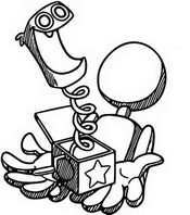 Coloring page Think outside the box!