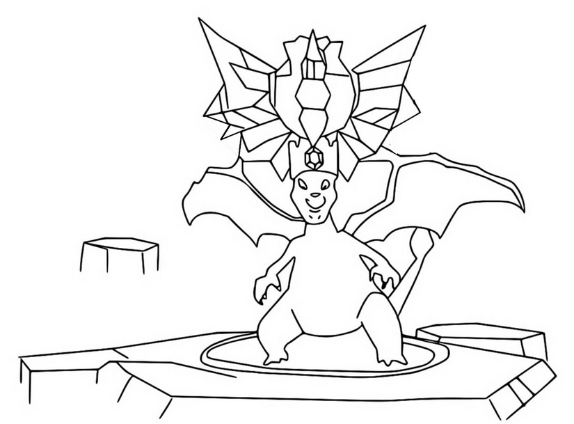 Dibujo para colorear Charizard