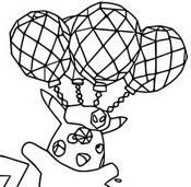 Desenho para colorir Pikachu