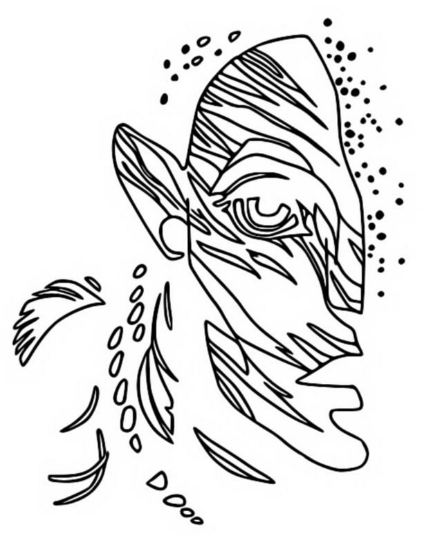 Desenho para colorir Neytiri Na'vi