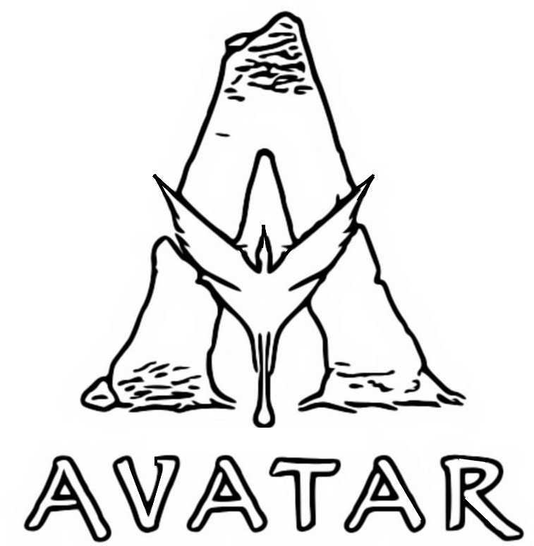 Coloriage Logo - Avatar La voie de l'eau