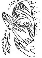 Desenho para colorir Neytiri Na'vi