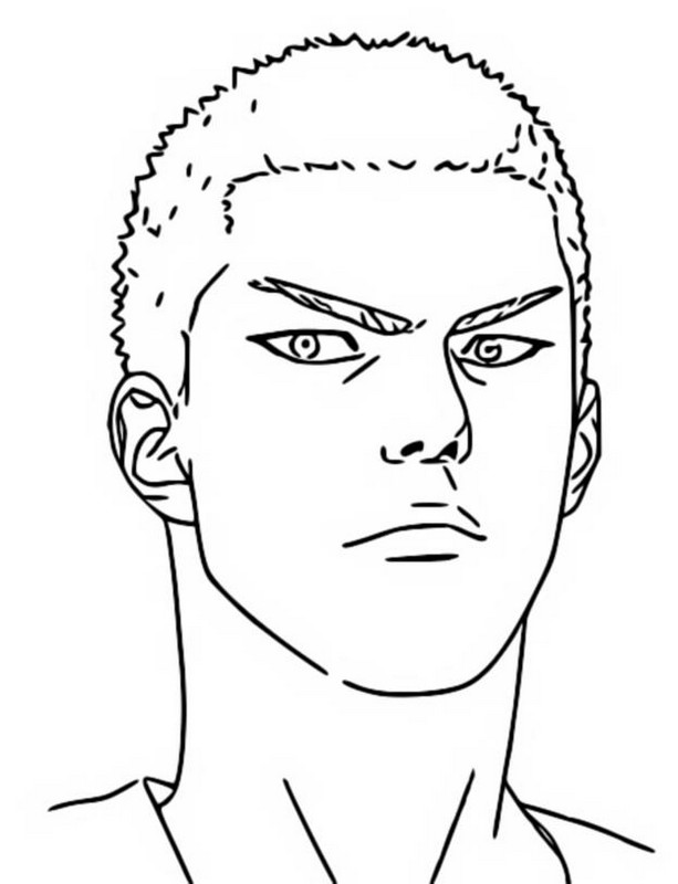 Coloriage Sakuragi Hanamichi