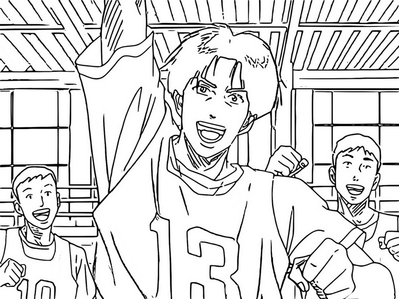 Coloring page Mitsui Hisashi