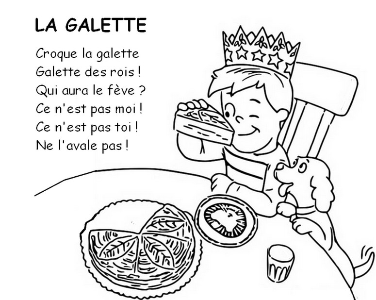 Coloriage La galette