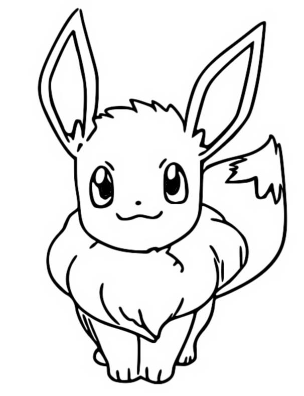 Kleurplaat Partner Eevee