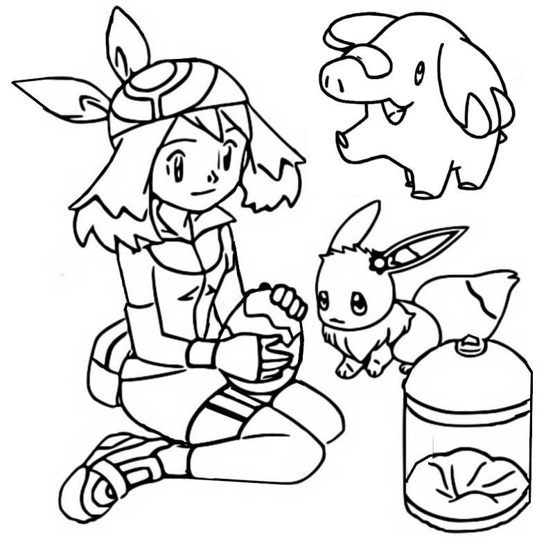 Desenhos para colorir Pokemon - Eevee - Desenhos Pokemon