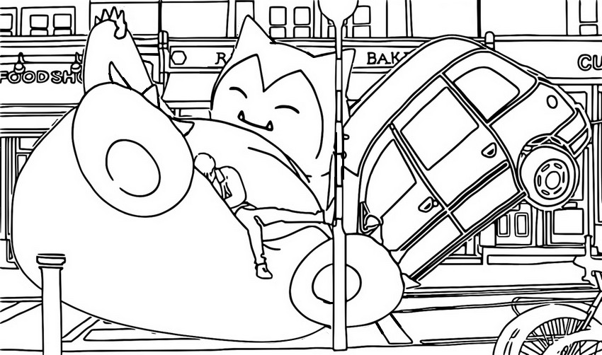 Desenho para colorir Snorlax