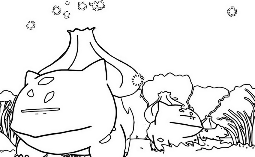 Dibujo para colorear Bulbasaur