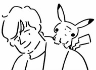 Kolorowanka Ed Sheeran & Pikachu