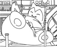 Coloring page Snorlax
