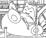 Kolorowanka Snorlax