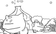 Desenho para colorir Bulbasaur