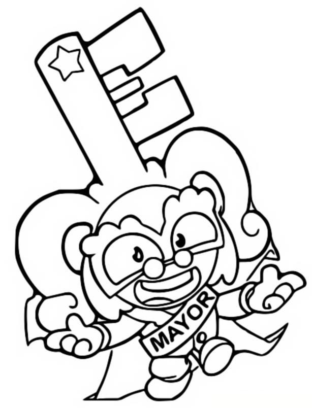 Coloring page Mayor Duplus